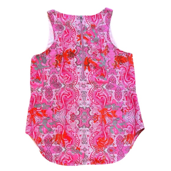 CABI style #127 Jubilee Top pink paisley lined sleeveless top size Medium - Picture 5 of 7